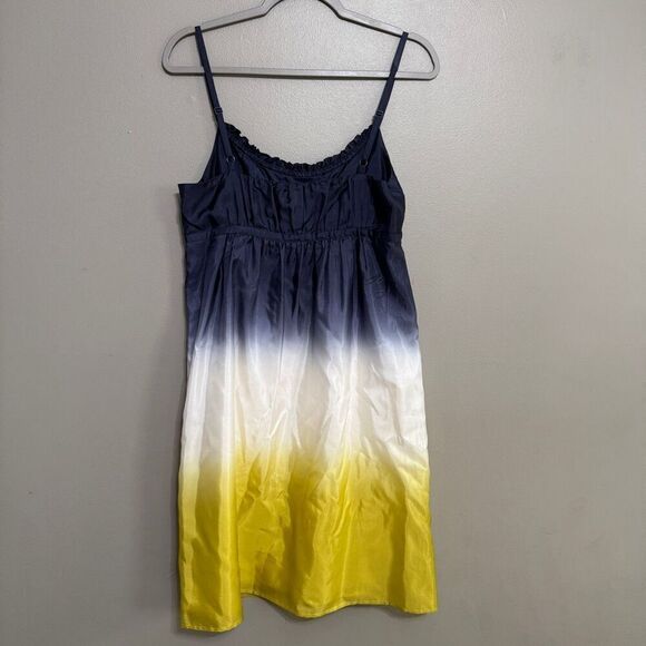 LOFT Ann Taylor silk ombré 3 color dress size 8 - Picture 3 of 7